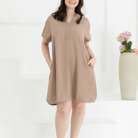 Elaine Shift Dress In Sand
