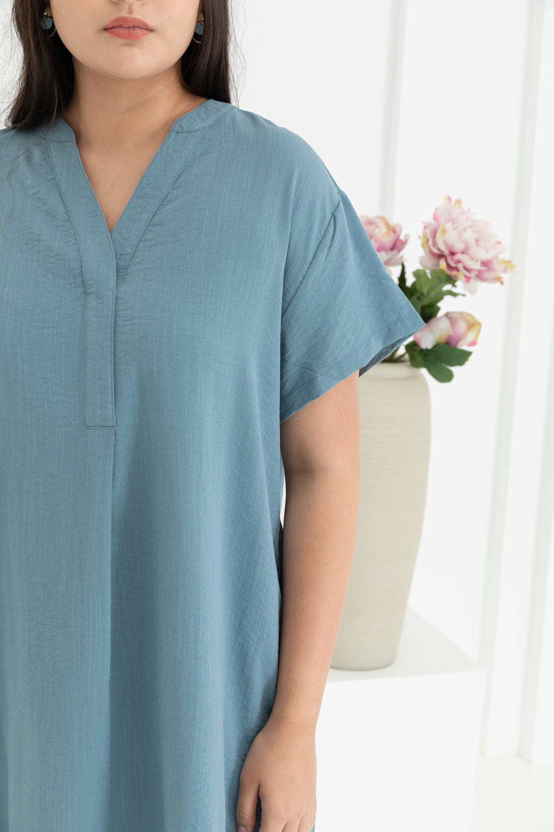 Elaine Shift Dress In Sky Blue