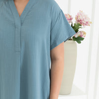 Elaine Shift Dress In Sky Blue