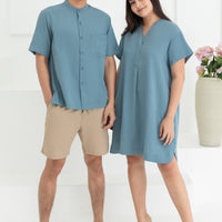 Elaine Shift Dress In Sky Blue