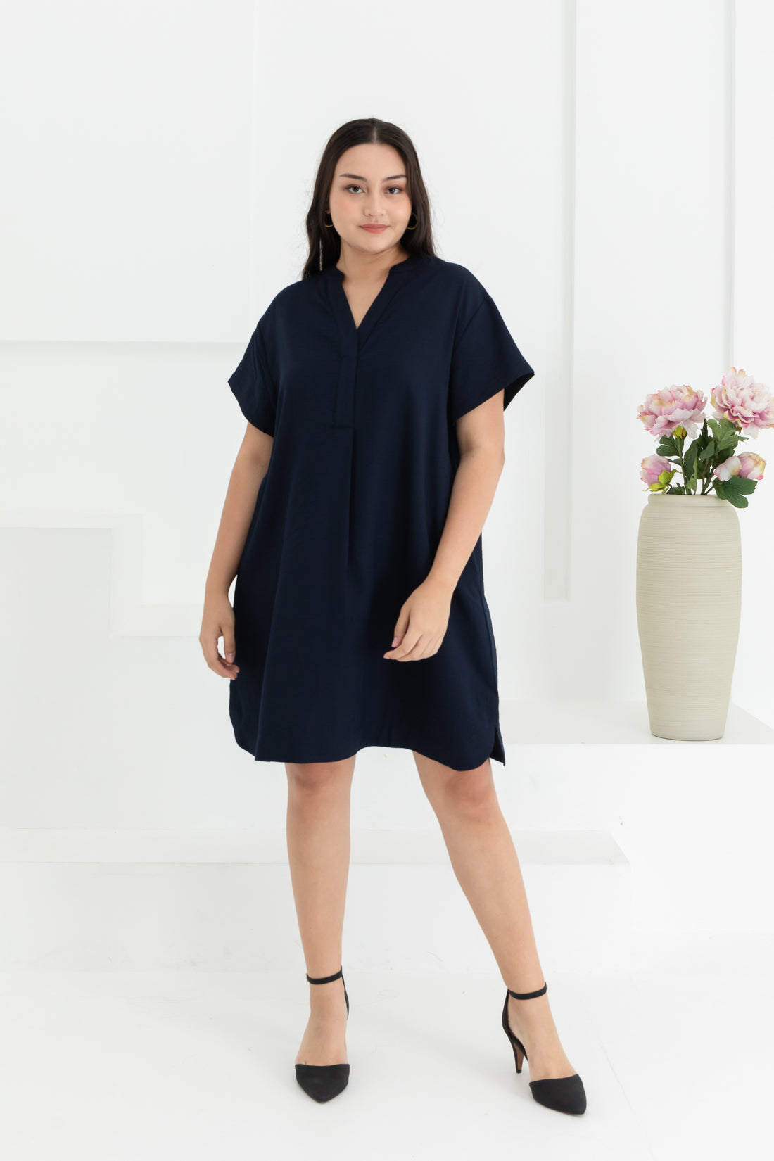 Elaine Shift Dress In Navy