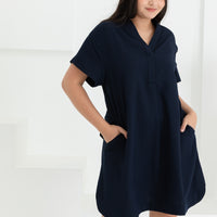 Elaine Shift Dress In Navy