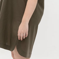 Elaine Shift Dress In Olive Green