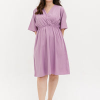 Kelly Wrap Dress In Plum