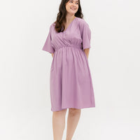 Kelly Wrap Dress In Plum