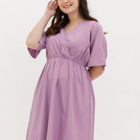 Kelly Wrap Dress In Plum