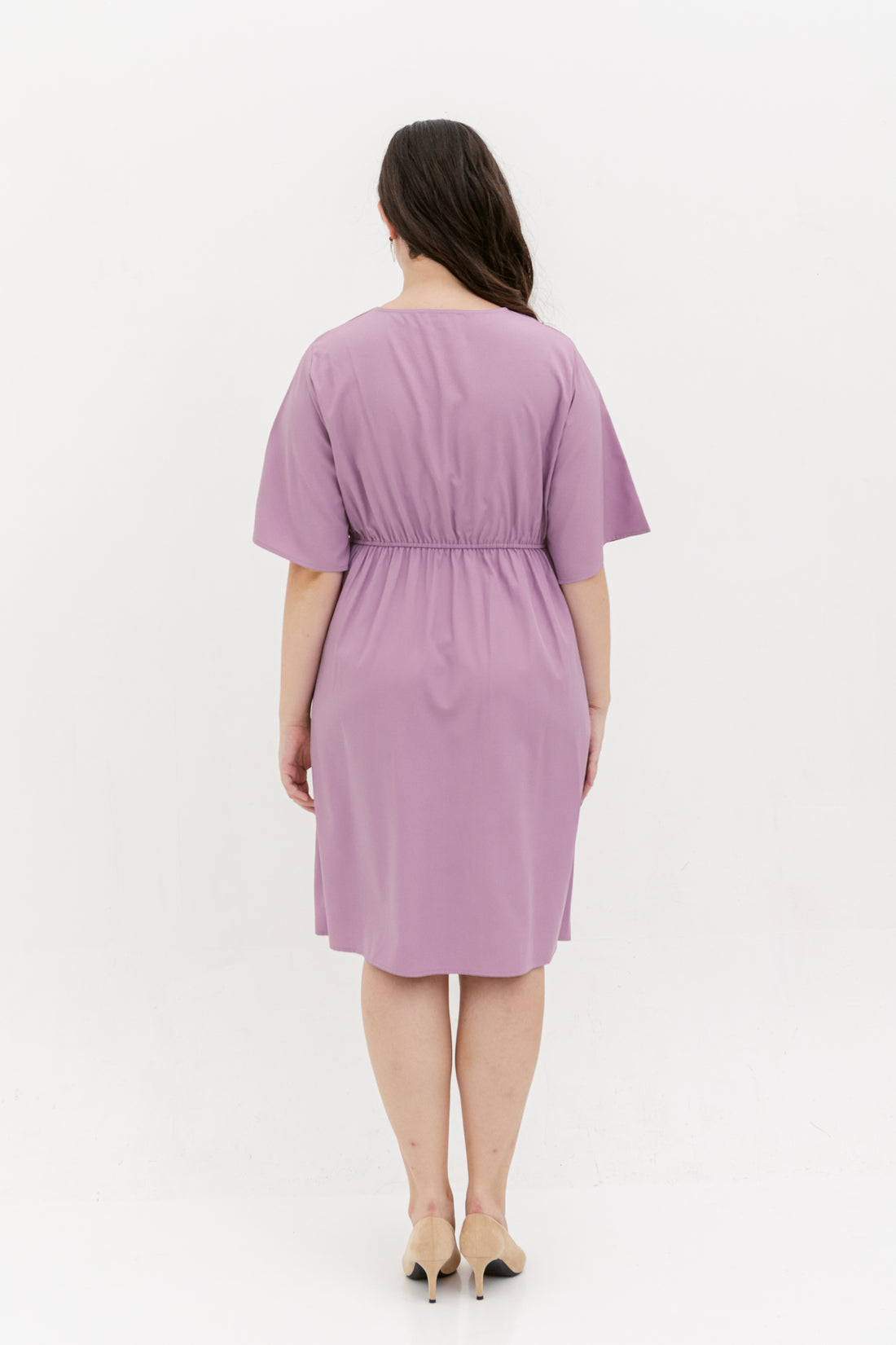 Kelly Wrap Dress In Plum
