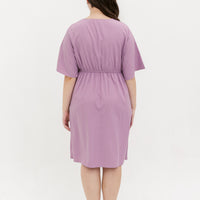 Kelly Wrap Dress In Plum