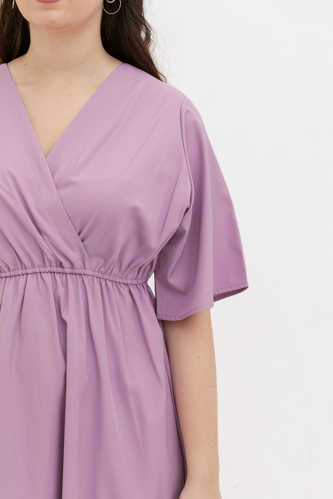 Kelly Wrap Dress In Plum