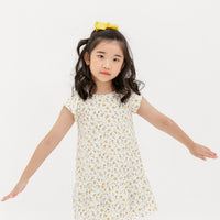 Faith Cap Sleeve Dress In White