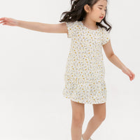 Faith Cap Sleeve Dress In White