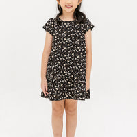 Faith Cap Sleeve Dress In Black