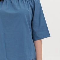 Mila Lace Top In Steel Blue