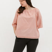 Mila Lace Top In Blush Pink