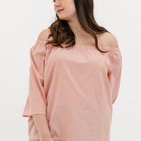 Mila Lace Top In Blush Pink