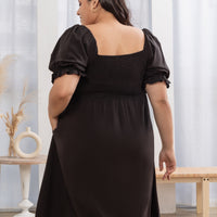 Shelley Smocked Dress In Black
