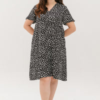 Cadence Front Zip Dress In Black