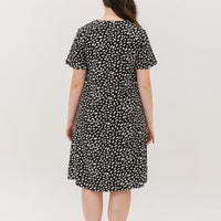 Cadence Front Zip Dress In Black