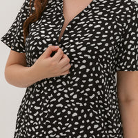 Cadence Front Zip Dress In Black