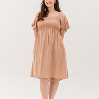Shelley Smocked Dress In Sand