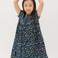 Danielle Colourful Dots Dress In Blue