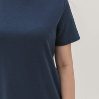 Kara Waffle Knit Midi Dress In Space Blue