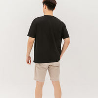 Kane Waffle Knit Pocket T-Shirt In Black