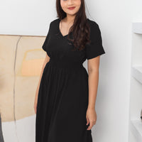 Audrey Midi Dress In Black