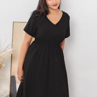 Audrey Midi Dress In Black