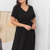 Audrey Midi Dress In Black