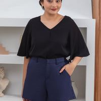 Maya Basic Shorts In Navy Blue