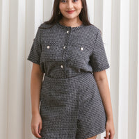 Ciara Tweed Skorts In Black