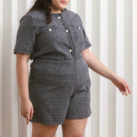 Ciara Tweed Shorts In Black