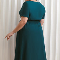 Audrey Midi Dress In Pine Green