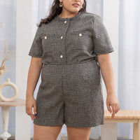 Ciara Tweed Shorts In Grey