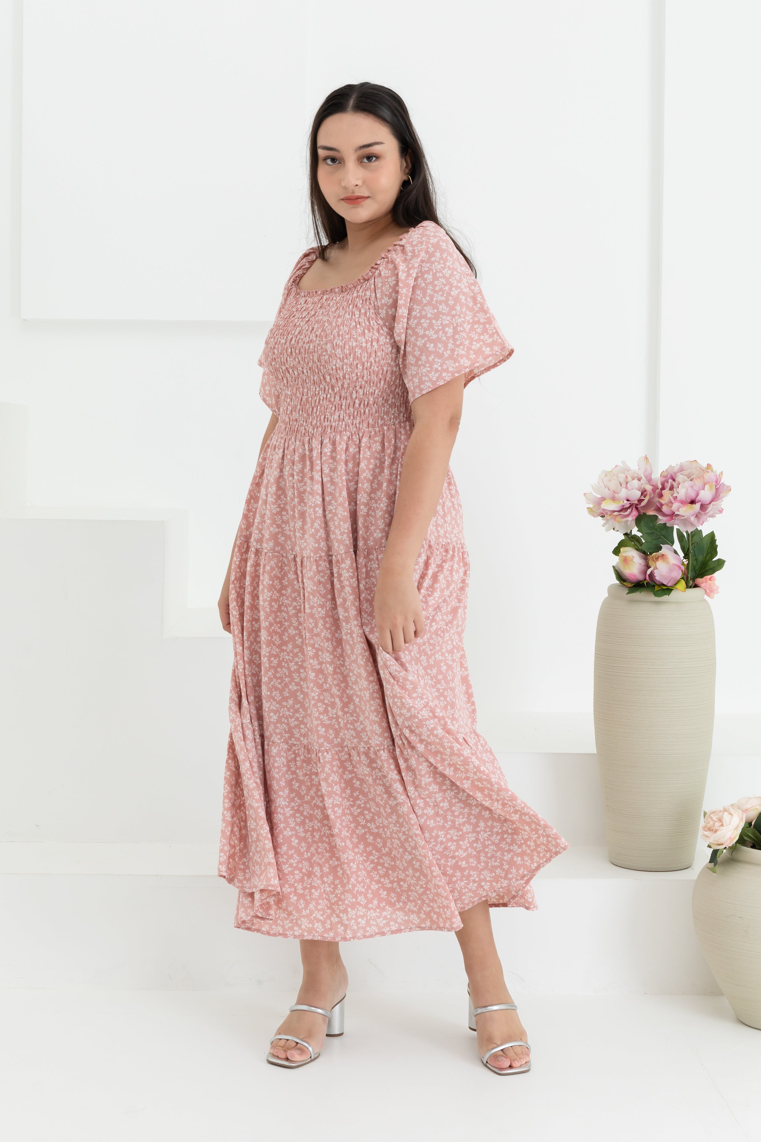 Cockatoo & Flora Smock Dress