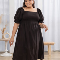 Shelley Smocked Dress In Black
