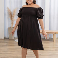 Shelley Smocked Dress In Black