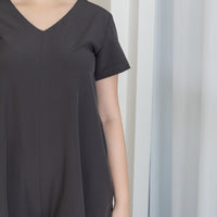 Juniper V-Neck Jumpsuit In Grey