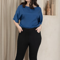 Zoe Cropped Flare Pants In Black