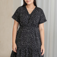 Yvette Dress Romper In Black