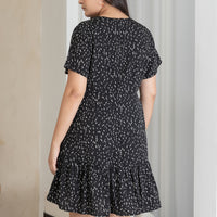 Yvette Dress Romper In Black