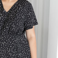 Yvette Dress Romper In Black