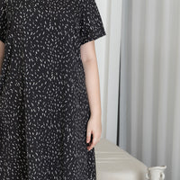 Charlotte V-Neck Midi Dress In Black