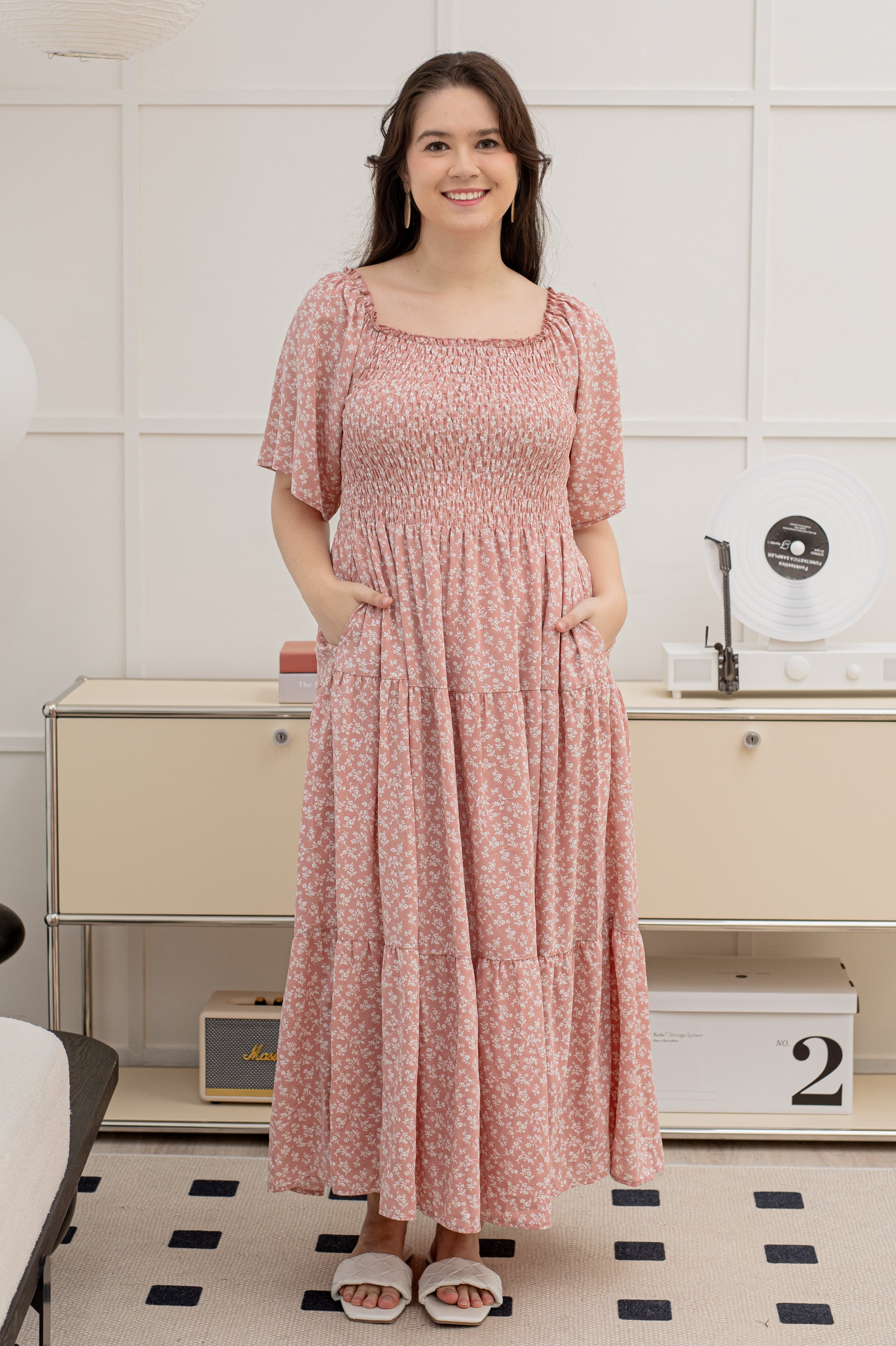 Cockatoo & Flora Smock Dress main image 1
