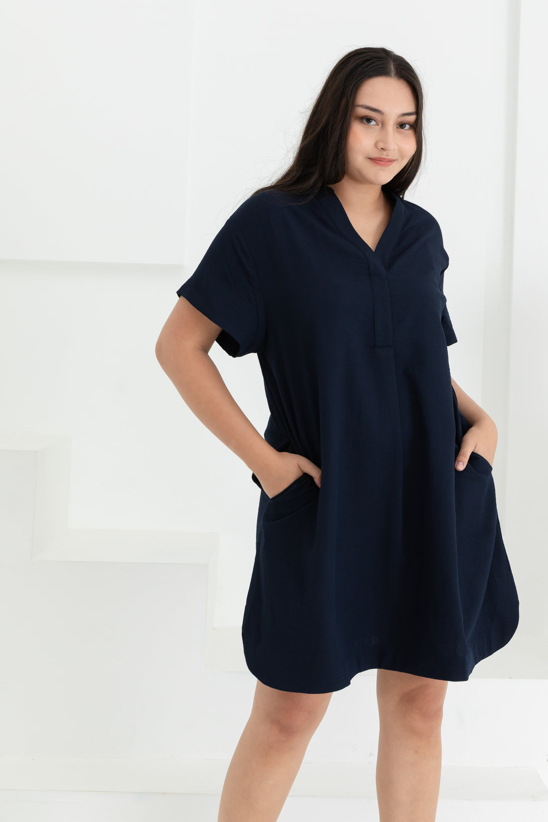 Elaine Shift Dress In Navy