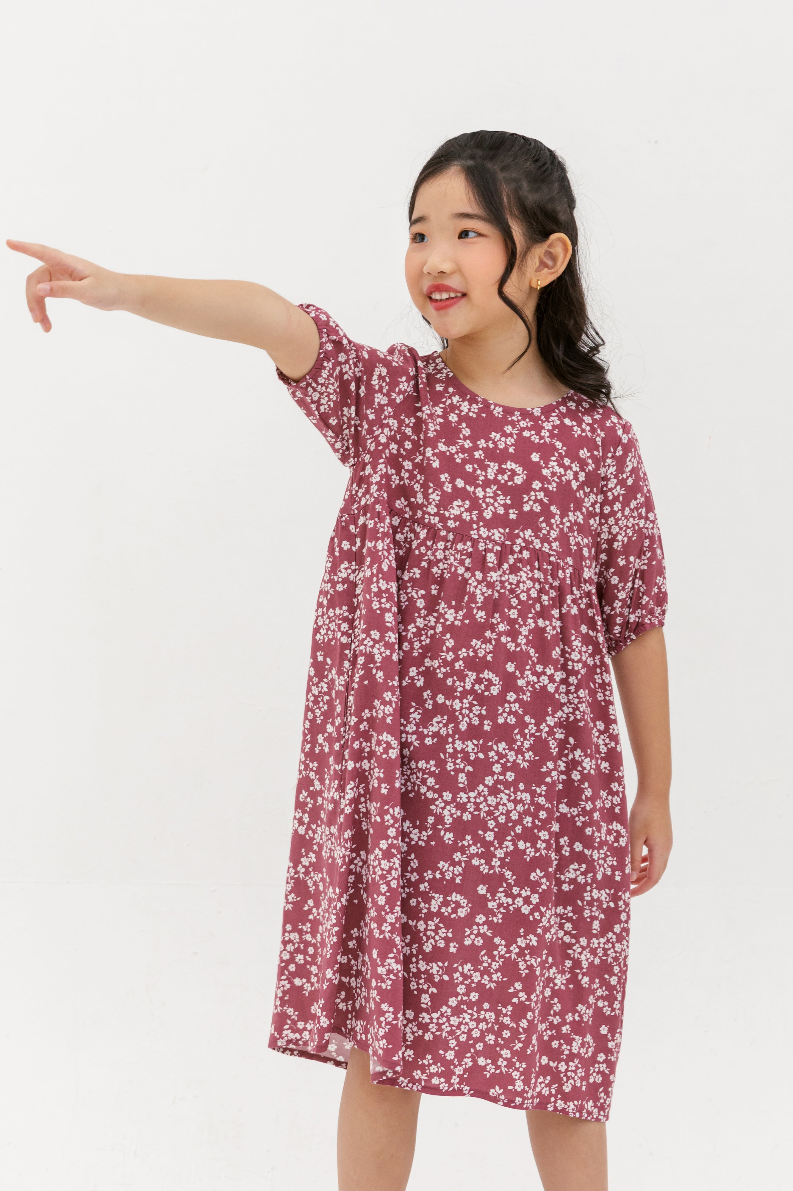 Briella Babydoll Dress In Red Floral – LaineCurve