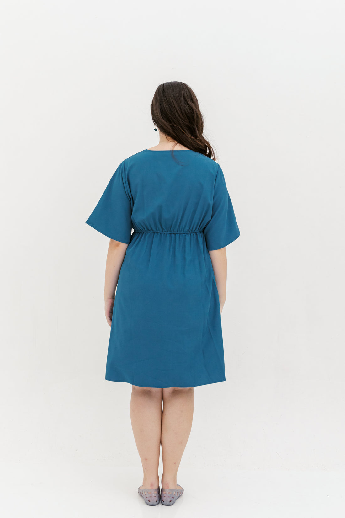 Kelly Wrap Dress In Cerulean Blue