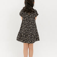 Faith Cap Sleeve Dress In Black