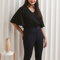Jamie High Waisted Jeans In Navy Blue